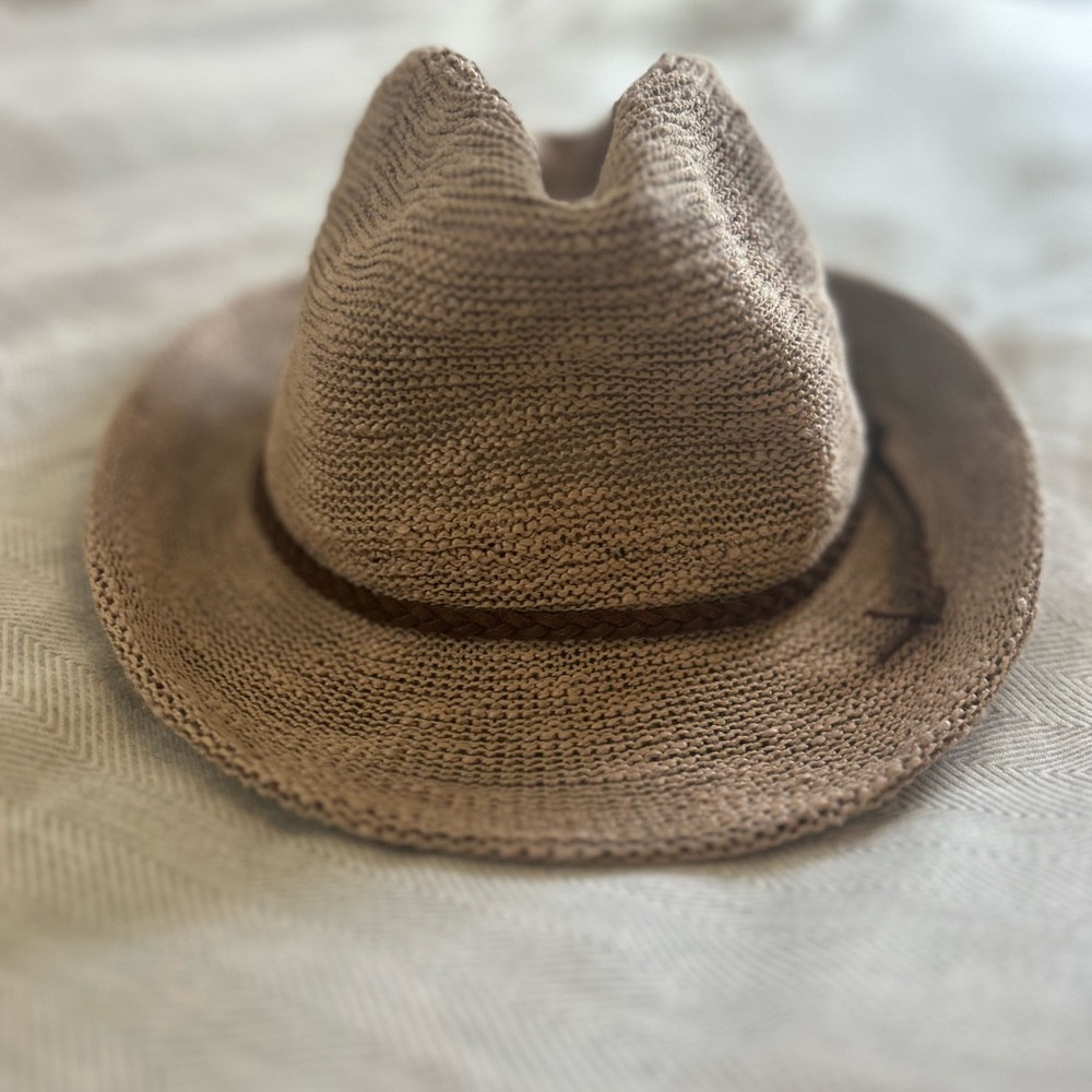 Stylish Brown Woven Hat
